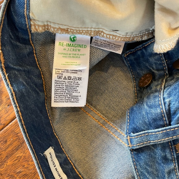 J. Crew Premium Straight high waisted button fly jeans size 26 - Picture 7 of 9